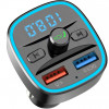 FM-трансмиттер Bluetooth 5.0 модулятор, зарядное устройство QC3.0, microSD и USB, handsfree NOVELEKA FM1