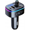 FM-трансмиттер Bluetooth 5.0 модулятор, зарядное устройство QC3.0, USB, TypeC, handsfree NOVELEKA FM3