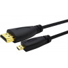 Micro HDMI кабель переходник HDMI для подключения экшн камеры к ТВ и ПК